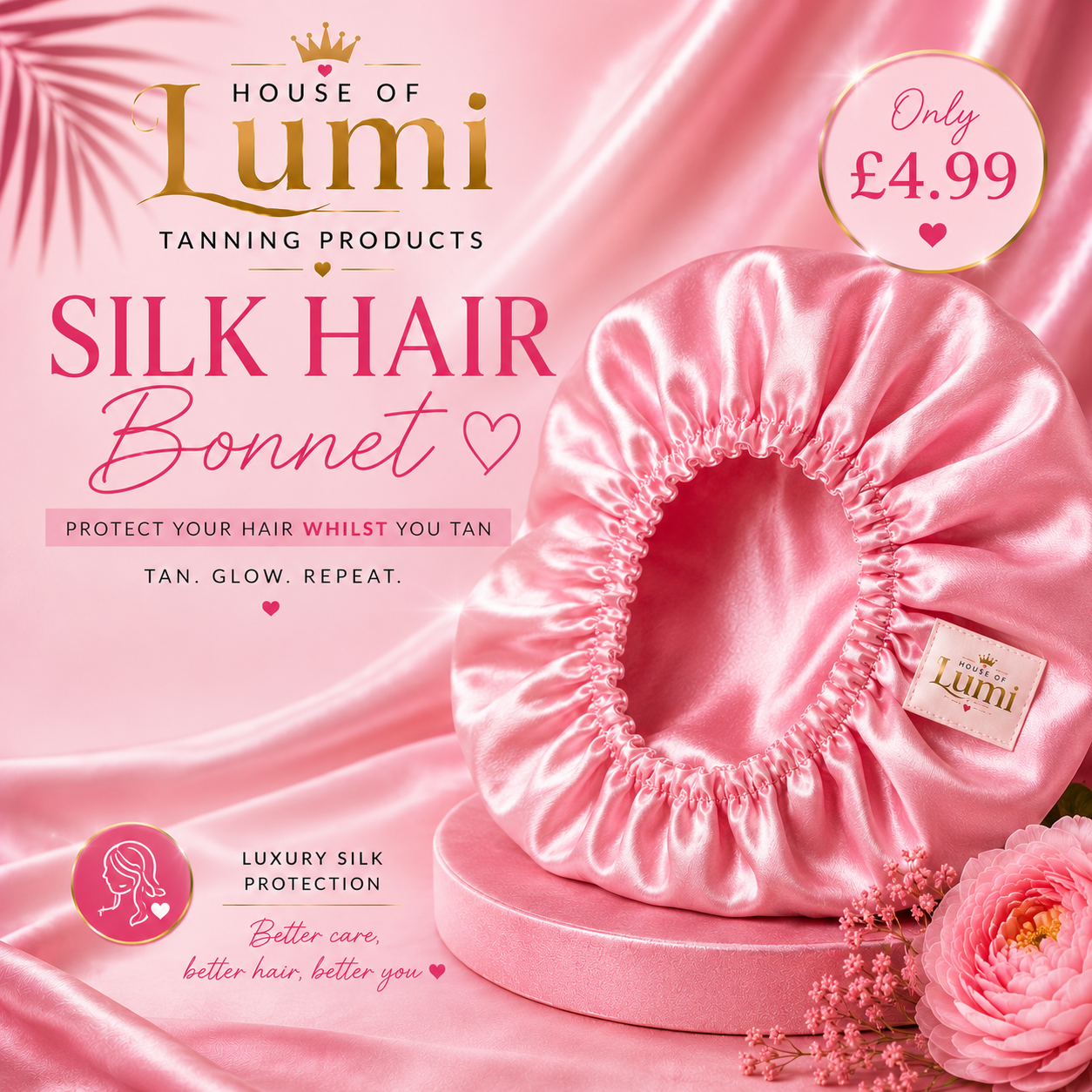 Silk Hair Bonnet