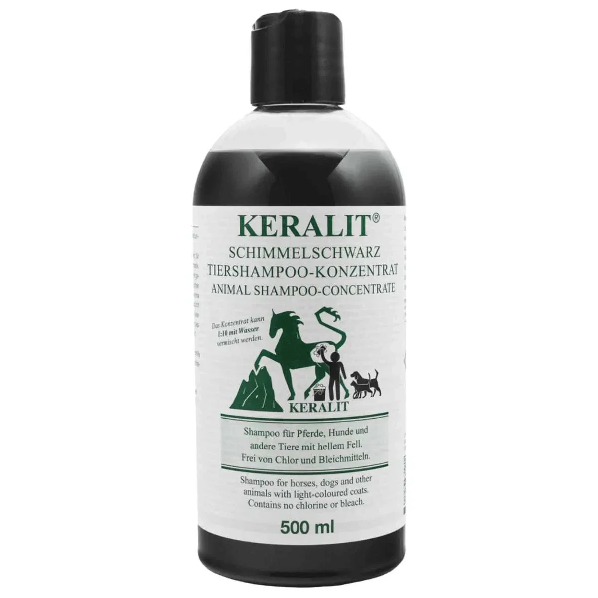 Keralit - Pferdeshampoo Schimmelschwarz, mit Aktivkohle