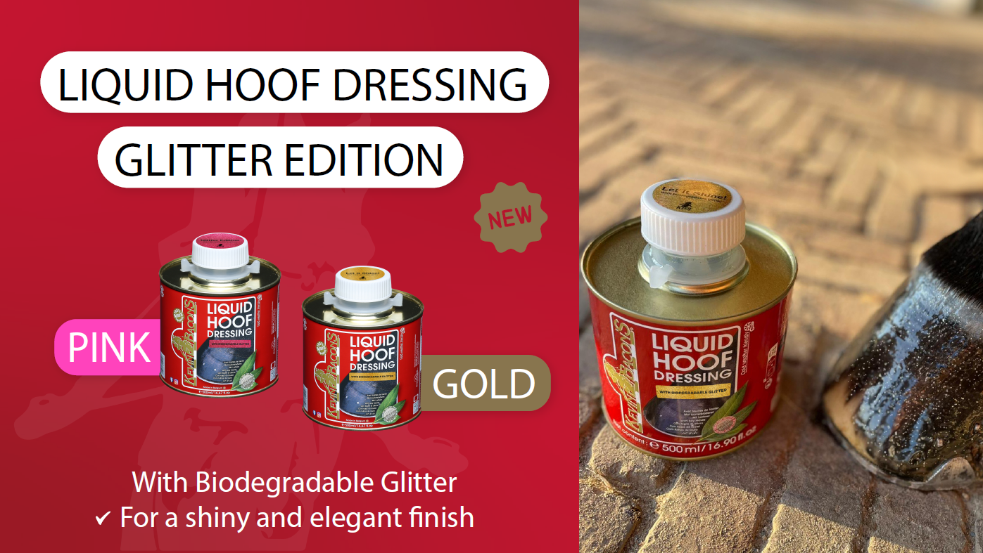Kevin Bacons PINK & Gold GLITTER Liquid Hoof Dressing