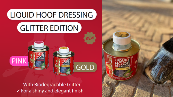 Kevin Bacons PINK & Gold GLITTER Liquid Hoof Dressing