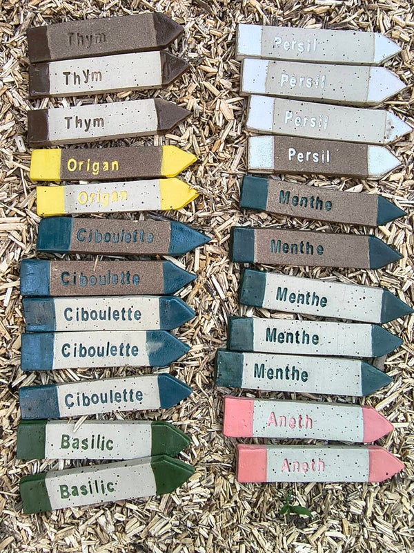 Etiquettes de jardin