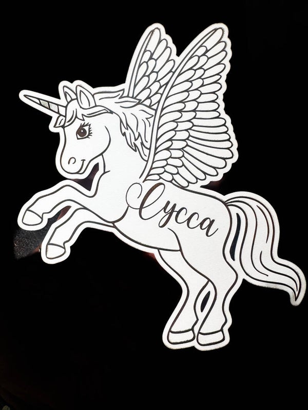 Uniqorn med vingar