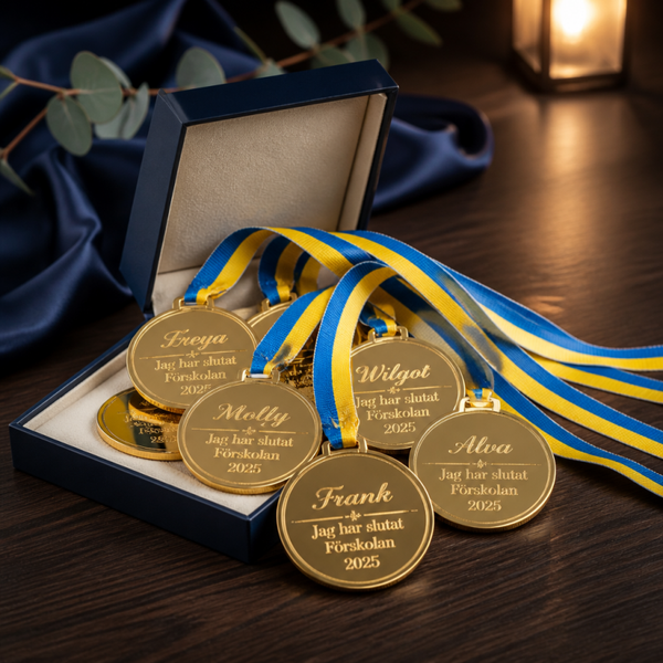 Guld medalj akryl
