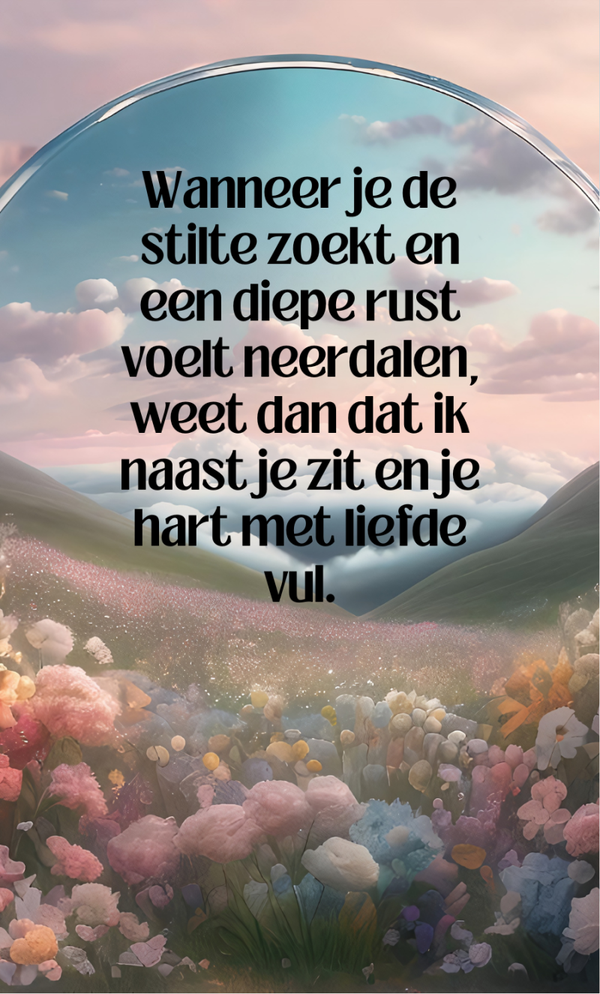 Kaartlegging overleden dierbare, deck: Onzichtbaar Nabij