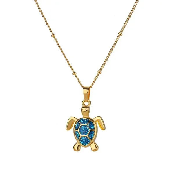 Ketting Turtle blue