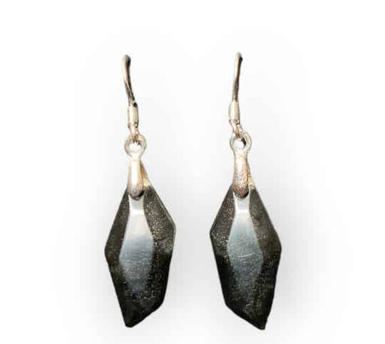Oorbellen Transparent & Black