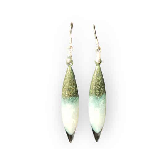 Oorbellen Aurora Green & Blackisch Green