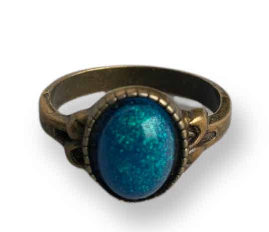 Ring (maat 17) Green-Blue-Purple