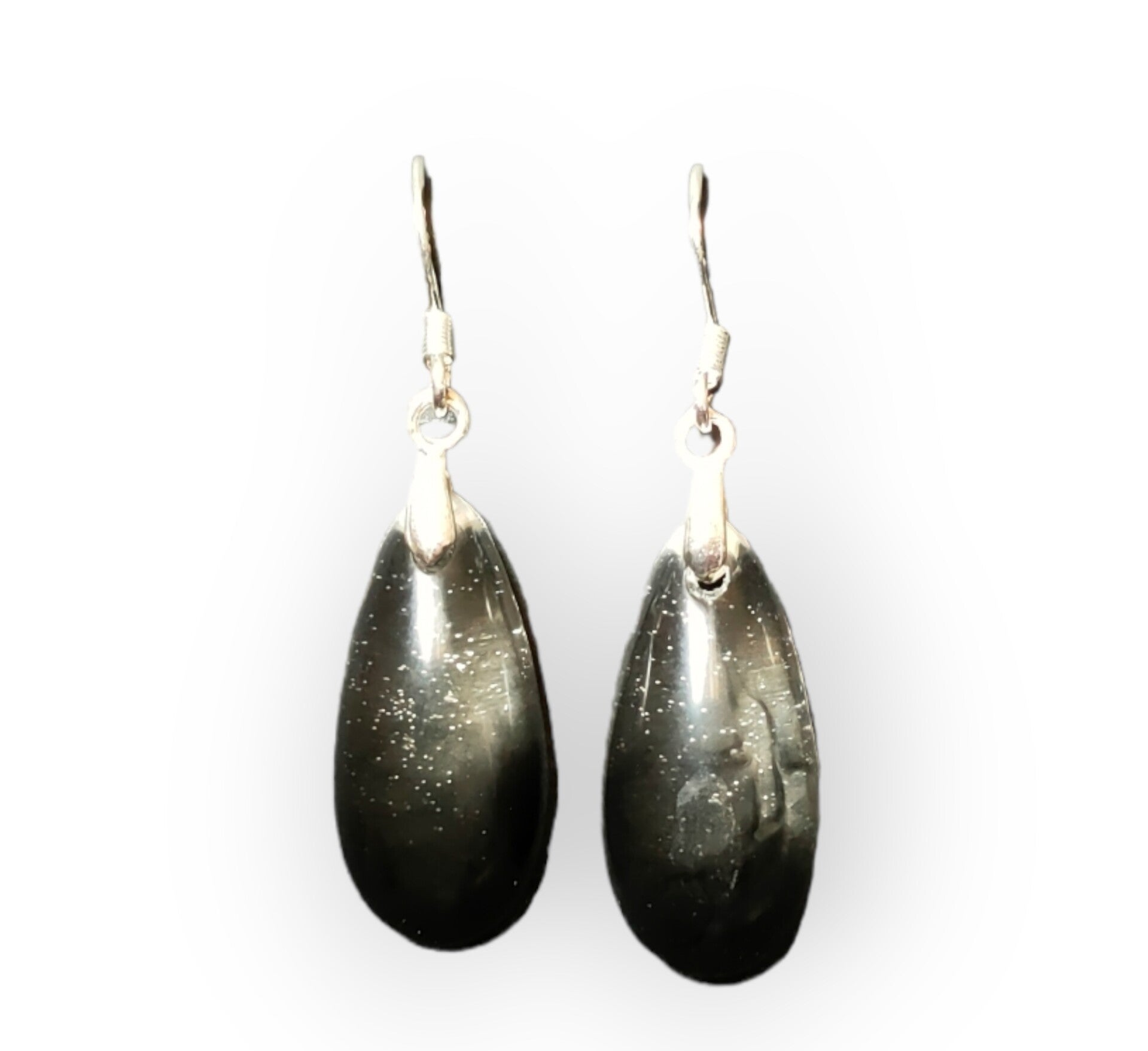 Oorbellen Transparent & Black