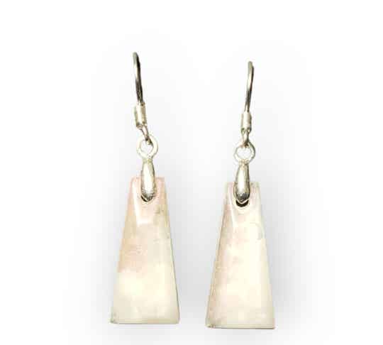 Oorbellen Aurora Roze & White