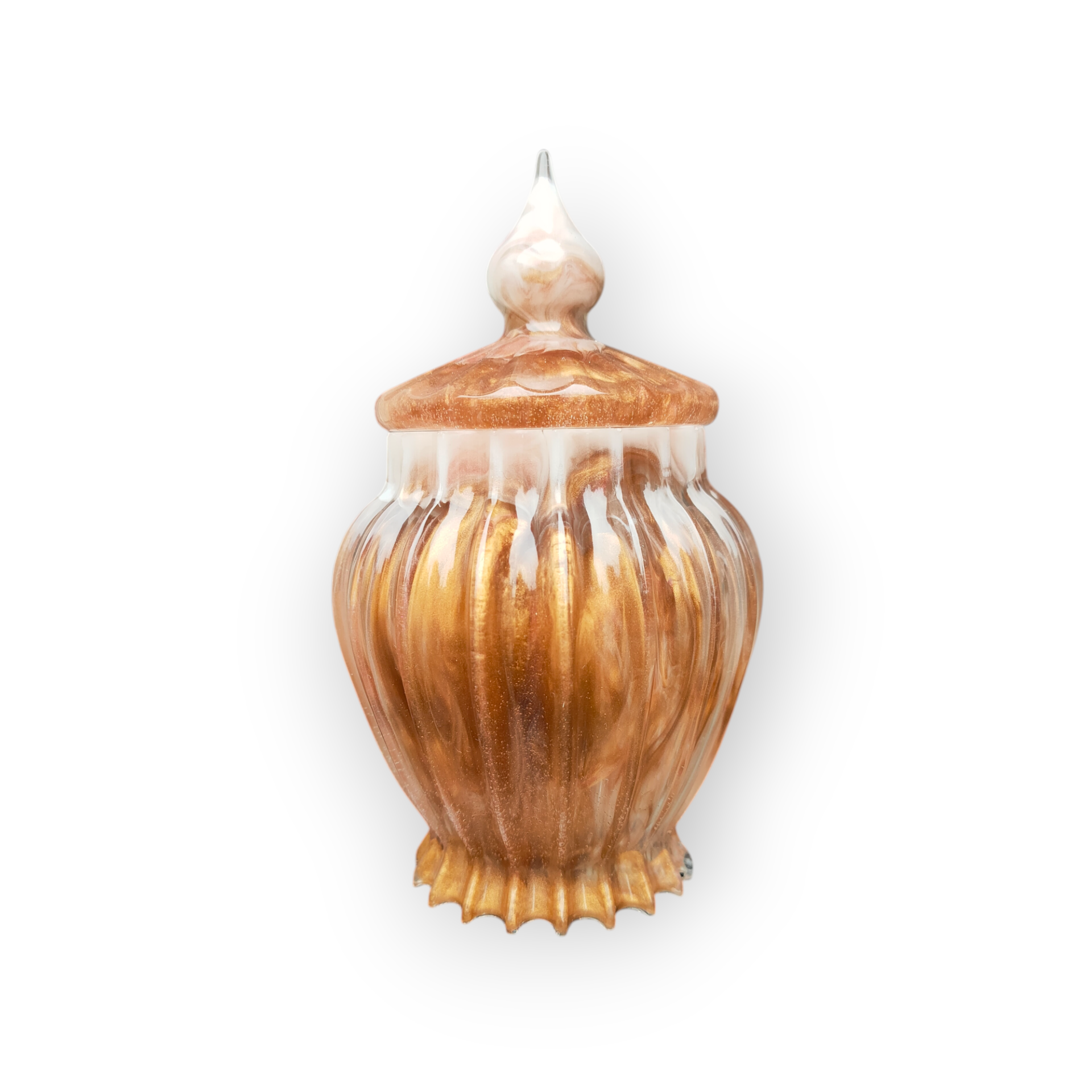 Handgemaakt Epoxy Potje – Romeinse Uitstraling