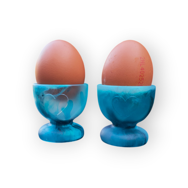 Unieke handgemaakte Eierdopjes met Hartje (2 stuks)