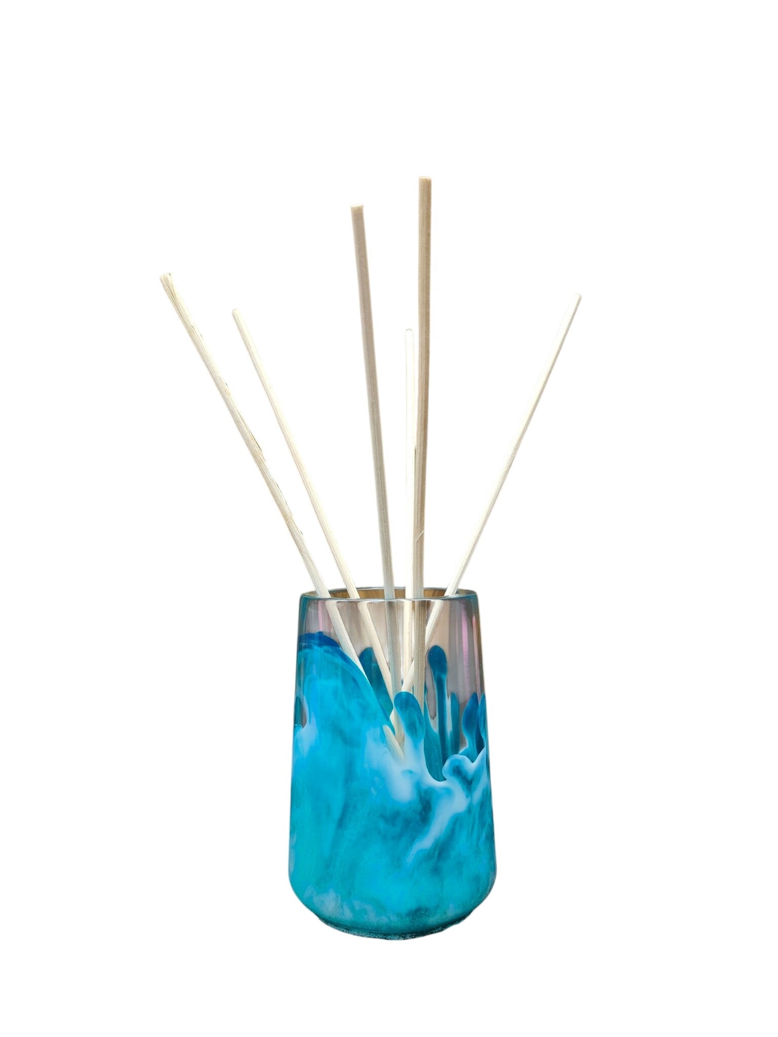 Kleine Handgemaakte Epoxy Geurstokjeshouder | Compacte Diffuserhouder | Voor Geurstokjes & Huisparfum | Luxe Woonaccessoire