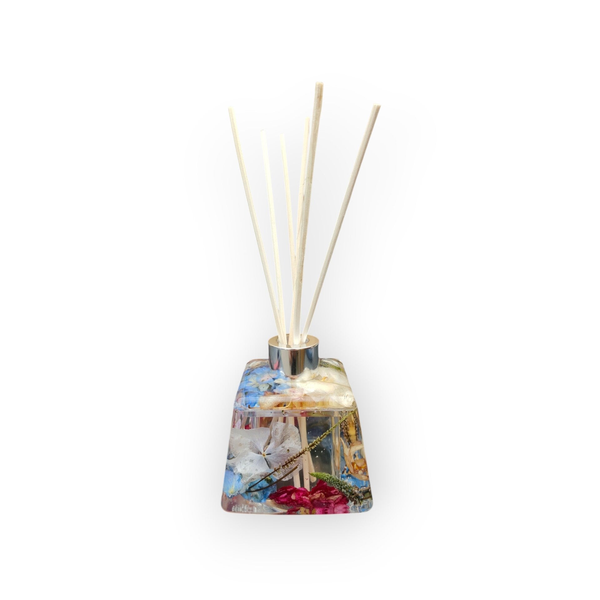 Gedroogde Bloemen Handgemaakte Epoxy Geurstokjeshouder – Luxe Diffuserhouder voor Geurstokjes & Huisparfum