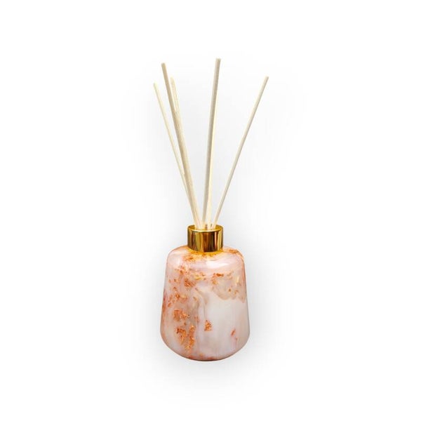 Koper White Handgemaakte Epoxy Geurstokjeshouder – Luxe Diffuserhouder voor Geurstokjes & Huisparfum