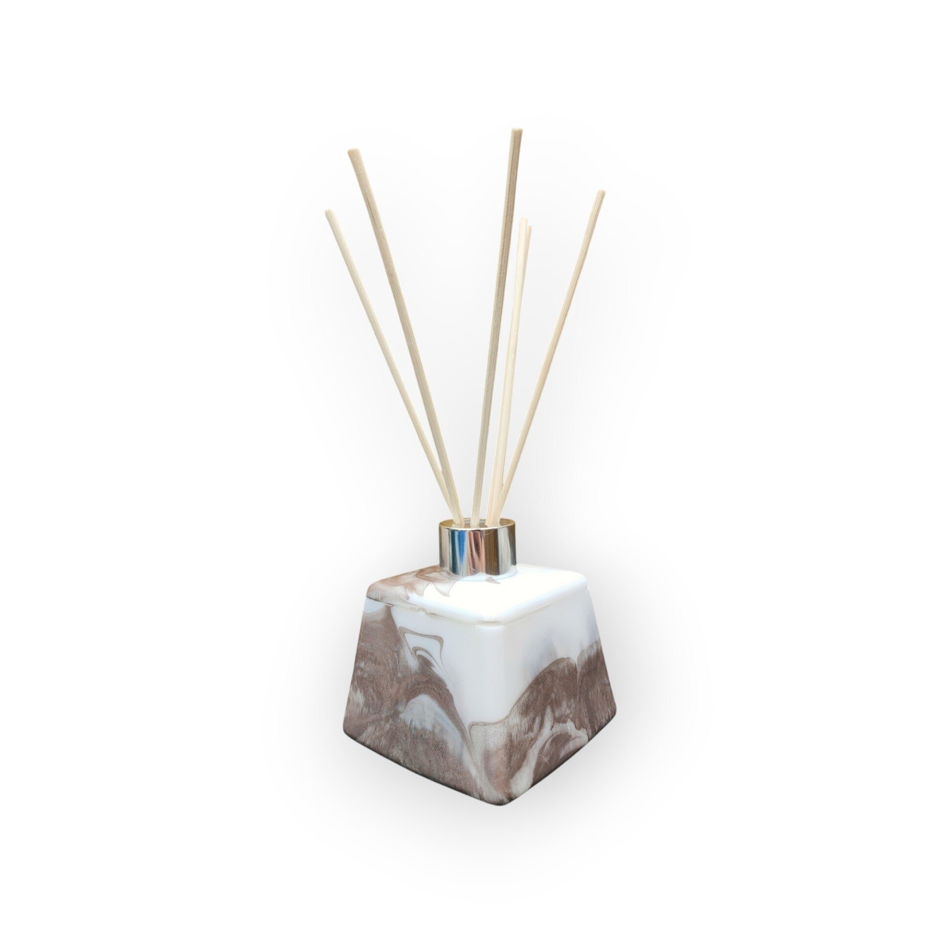 Marmer Look Handgemaakte Epoxy Geurstokjeshouder – Luxe Diffuserhouder voor Geurstokjes & Huisparfum