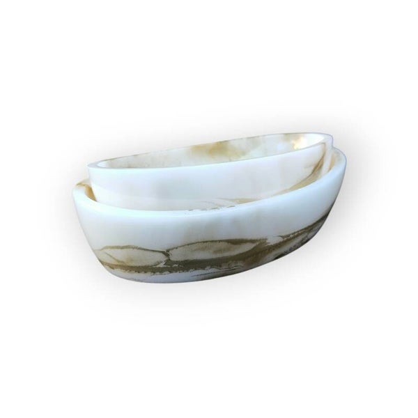 Handgemaakte Epoxy Schaaltjes – Set van 2 Amuse- & Decoratieschaaltjes