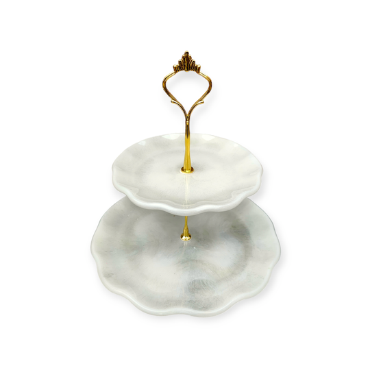 Etagère 2 lagen / High tea accessoires / Standaard