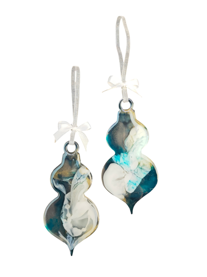 Unieke Kersthangers / Kerst Ornamenten / set van 2 stuks