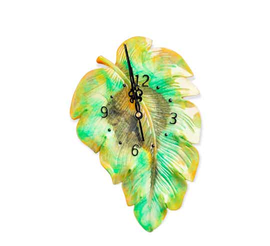 Breng Tijd en Stijl Samen! Ontdek Onze Handgemaakte Leaf Klok.
