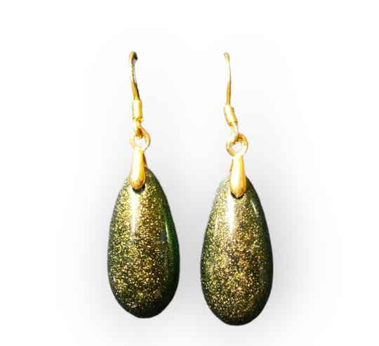 Oorbellen Chameleon Green