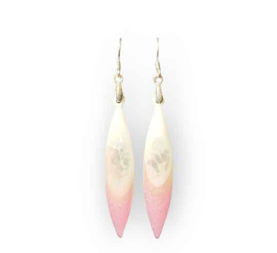 Oorbellen White, Pink & Aurora Pink