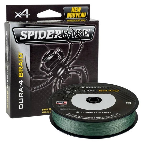 SPIDER WIRE DURA 4 BRAID 150mt MOSS GREEN