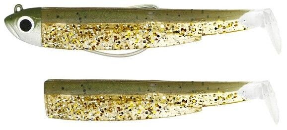 FIISH BLACK MINNOW N° 3 SHORE 120mm 12gr col. KHAKI GLITTER COMBO + BODY cod. BM3152