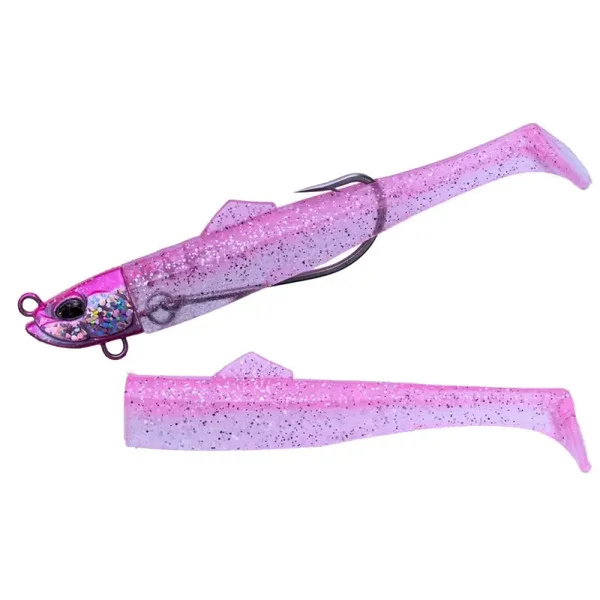DUO BAY RUF FLEX MINNOW ZN 10gr 100mm UV PINK CLEAR