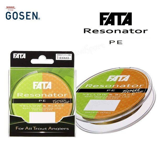 GOSEN FATA RESONATOR PE TROUT 0.15PE 75mt YELLOW BLACK
