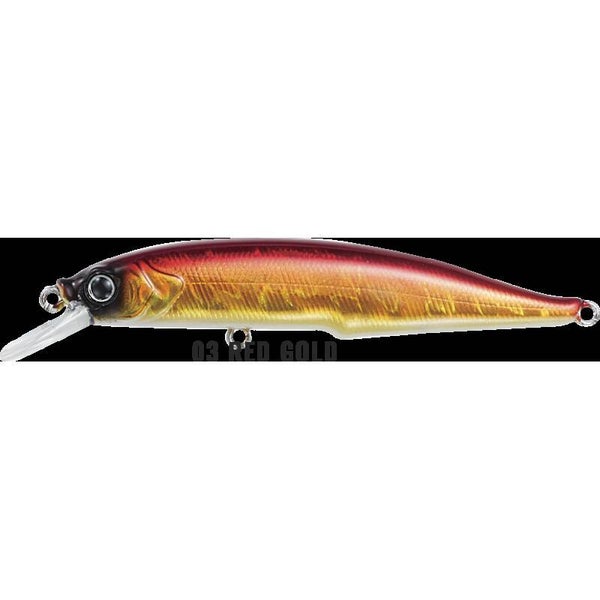 ATEC CRAZEE MINNOW 70S SW TUNED 70mm 6gr SINKING COLORE RED GOLD