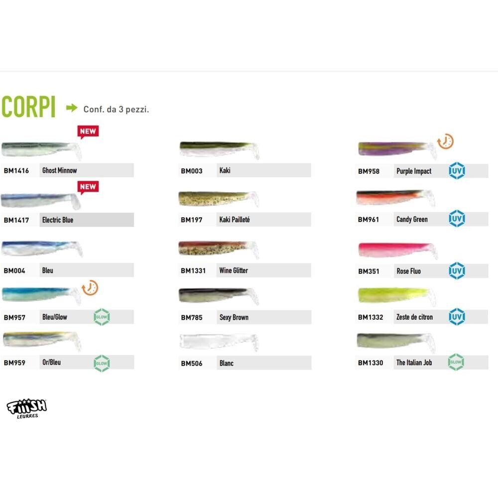 FIIISH BLACK MINNOW 90  X CORPI COLORE THE ITALIAN JOB