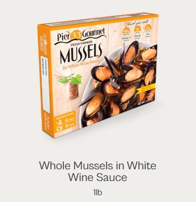 Mussels in White Wine Sauce(Fully Cooked ) 10x16oz