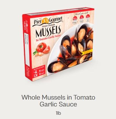 Mussels in Tomato Garlic Sauce (Fully Cooked) 10x16oz 2750-3713
