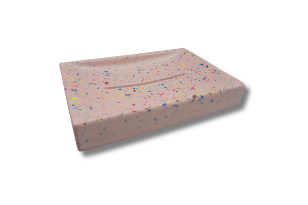 Zeephouder Terrazzo - Roze