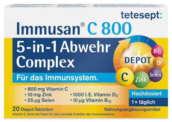 Tetesept Immusan C 800 5-in1-Abwehr Complex