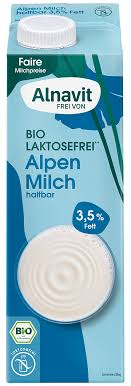 Bio Lakotsefreie Milch 3,5 % H-Milch Alvanit