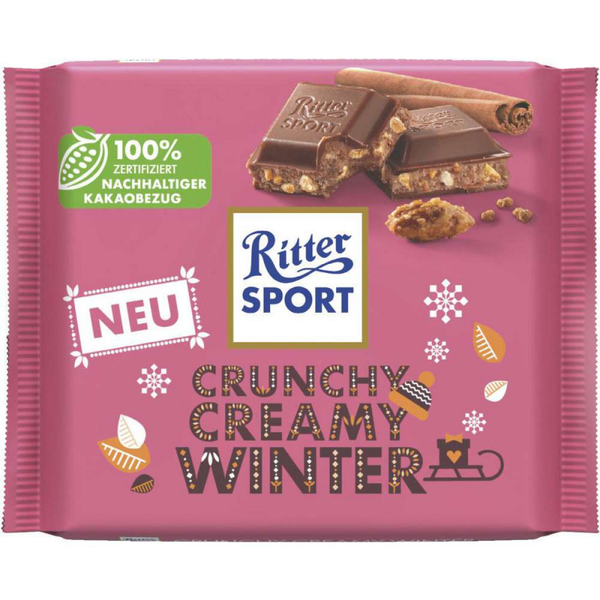 Ritter Sport Tafelschokolade, Crunchy Creamy Winter