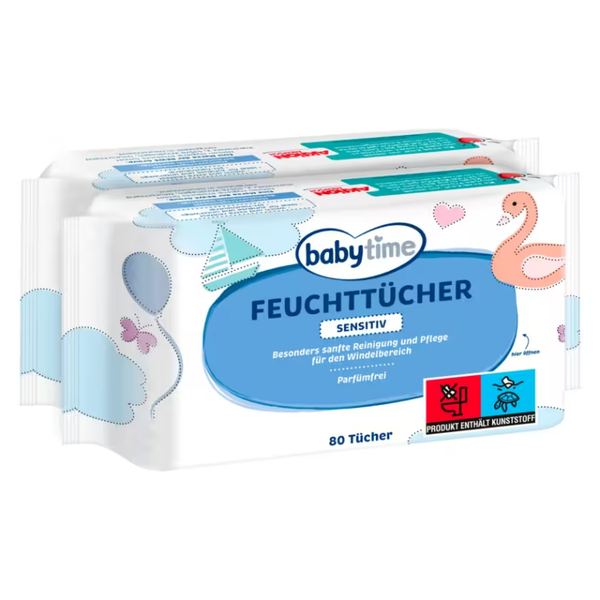 BABYTIME FEUCHTTUCH SENSITIV einzeln