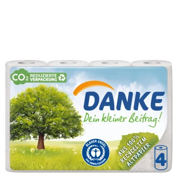 DANKE HAUSHALTSROLLE 3LG. 4x45BL