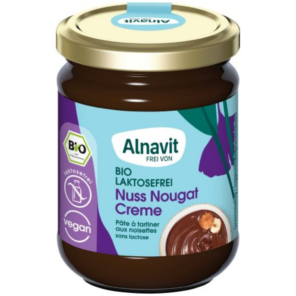 Alnavit Bio Nuss Nougat Creme 200g, glutenfrei und laktosefrei