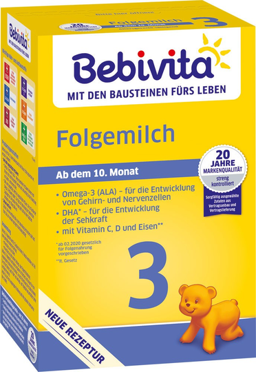 BEBIVITA 3 FOLGEMILCH10 M