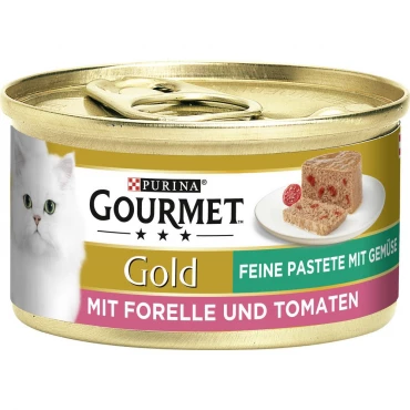GOURMET GOLD PASTETE FORELLE&TOMATE 85GRAMM