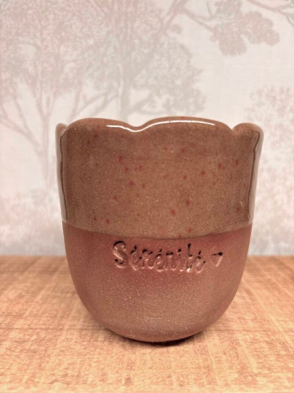 Mugs fleur *roux et caramel*
