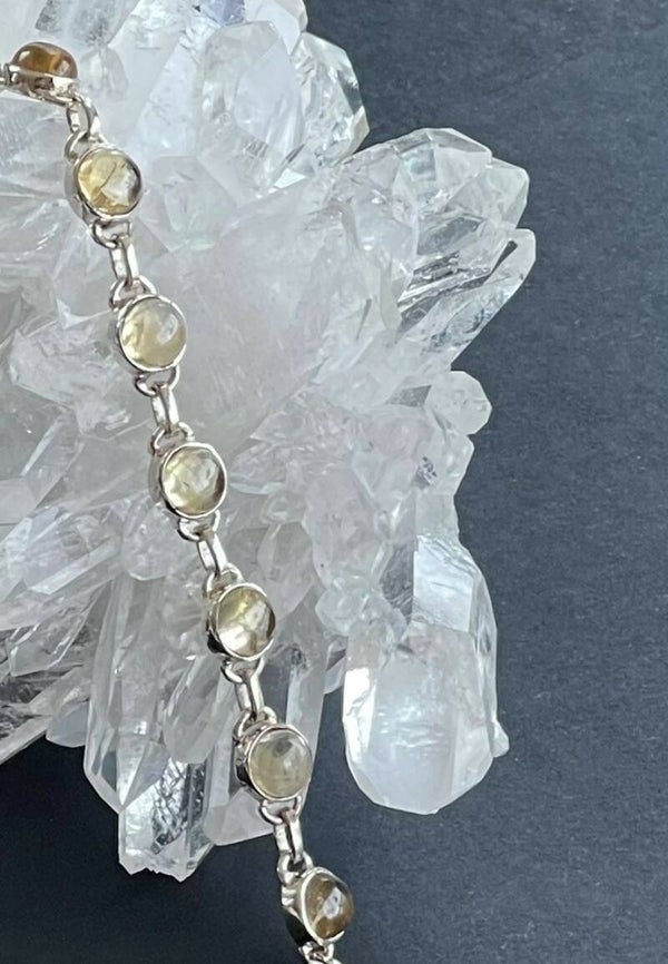 Gouden Topaas armband cabochon rond