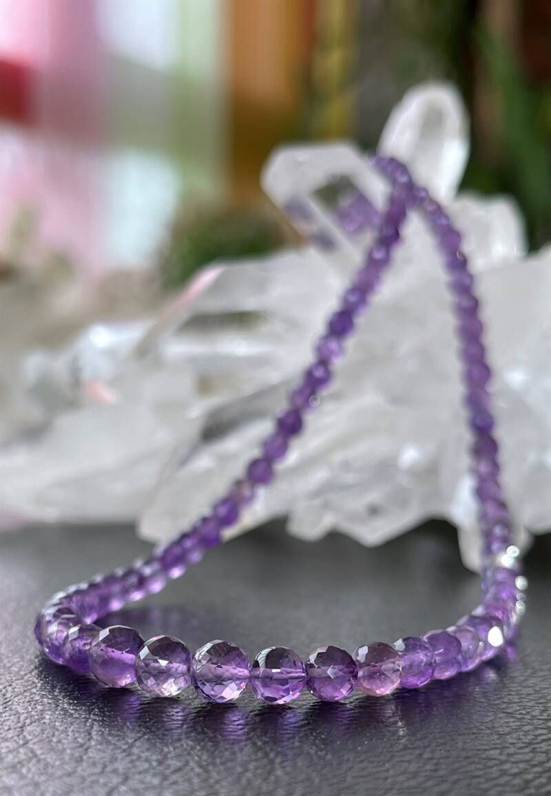 COAI Amethist Ketting Met Hanger - Natuurlijke Edelsteen Paars Kristal