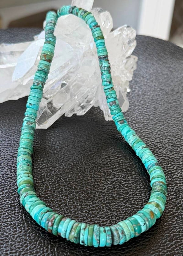 Turkoois uit Tibet ketting cabochon