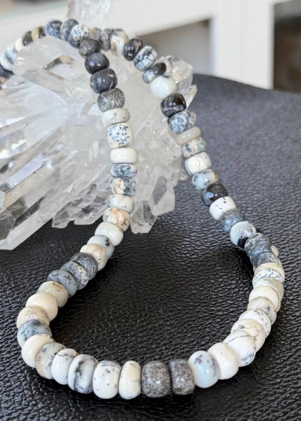 Dendriet Agaat ketting cabochon