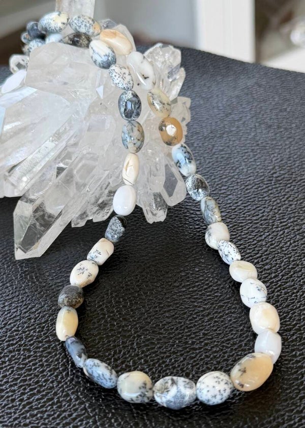 Dendriet Agaat ketting cabochon