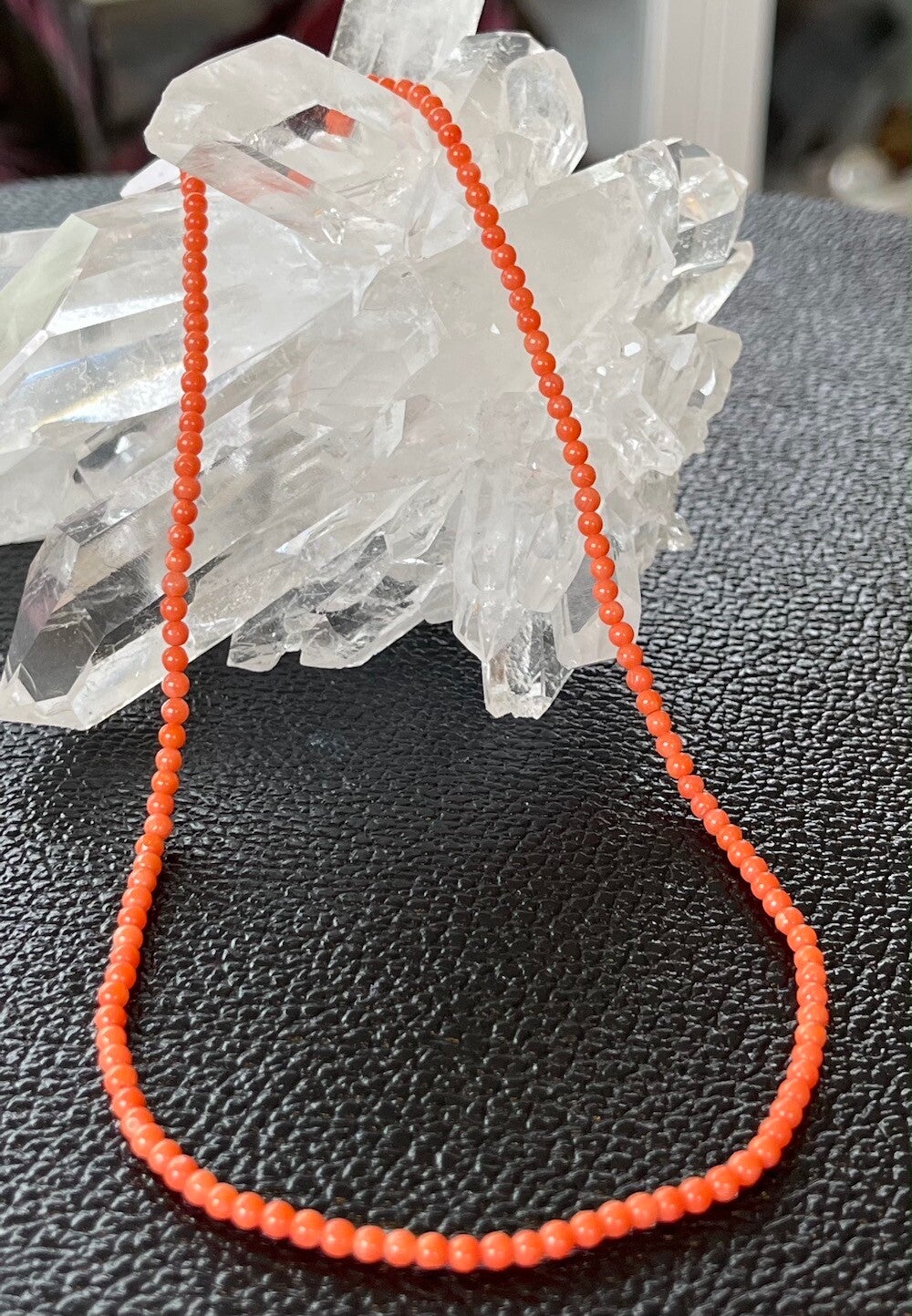 Koraal ketting cabochon kralen